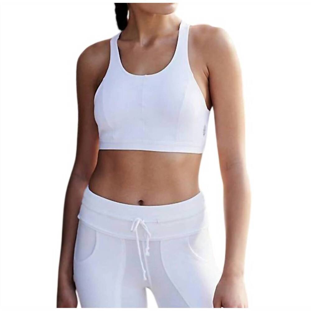 NEW FREE PEOPLE formation yoga sports bra in white